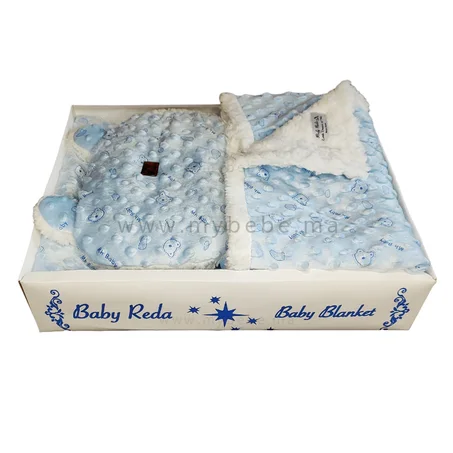 مانطة 2 وجوه + مخدة الدب