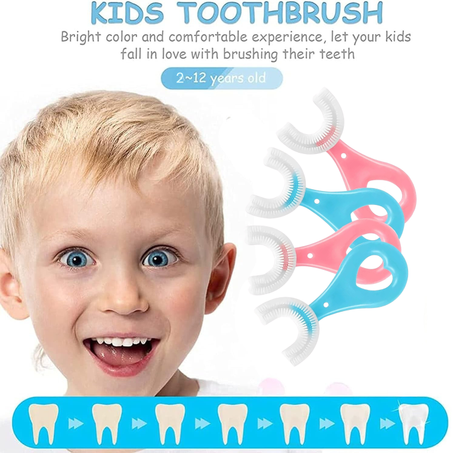 🔥 "تحذير طبي: 90% من فراشي أسنان الأطفال تدمر اللثة! ✨ فرشاة U السحرية - الحل الوحيد الآمن لابتسامة طفلك!"