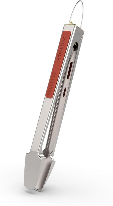 Current® Pinzas para parrilla, acero inoxidable de 15.4 pulgadas con bloqueo, resistentes al calor, resistentes al aire libre y herramienta de parrilla para cocina, barbacoa, camping y cocina
