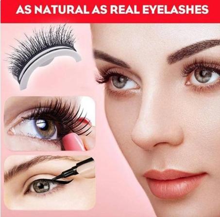 large self-adhesive eyelashes