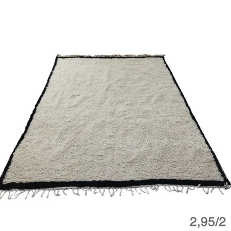 1- atlas rug- Authentic Moroccan Rug- Custom azilal   rug- - Large Moroccan Rug- White& Black Rug-