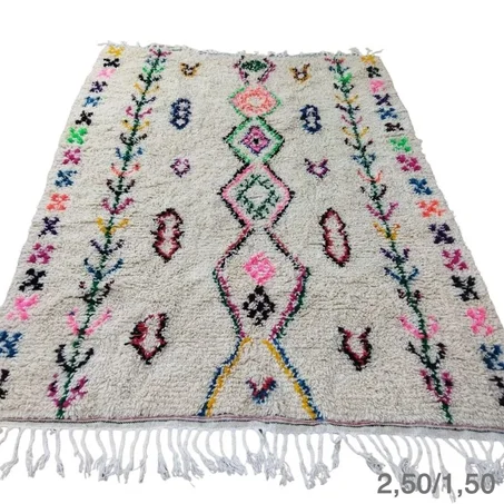 2-  Custom Fabulous Boujad Rug, Authentic Moroccan Rug, Azilal rug, Abstract Multicolored Carpet, Handmade Moroccan Rug, Bohemian rug