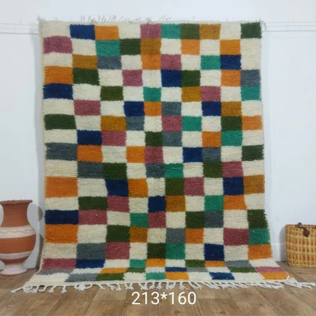 6- Berbère boucharouit carpet Morocco rug handmade rugs vintage beni mellal from the atlas mountains style Marocain