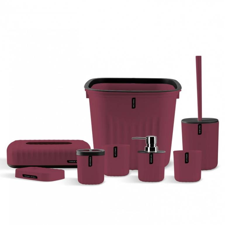 Ensemble d'accessoires de salle de bain 8 pièces  design moderne et élégant