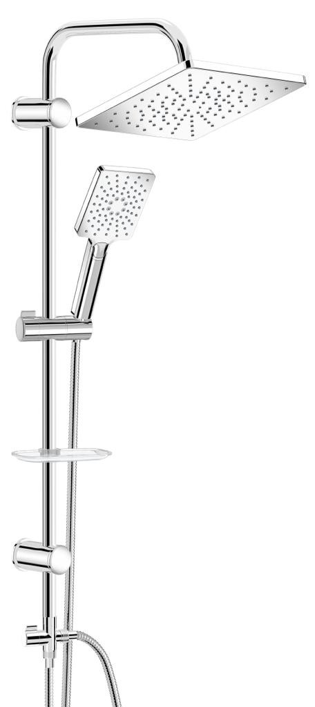 combine de douche Carré chrome-chrome EZ-1510