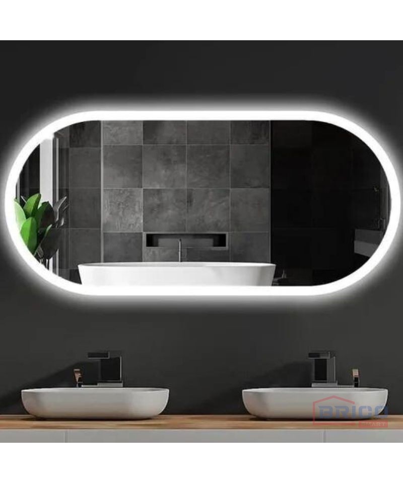 Miroir LED 120*60 cm, Horizontal 3cct
