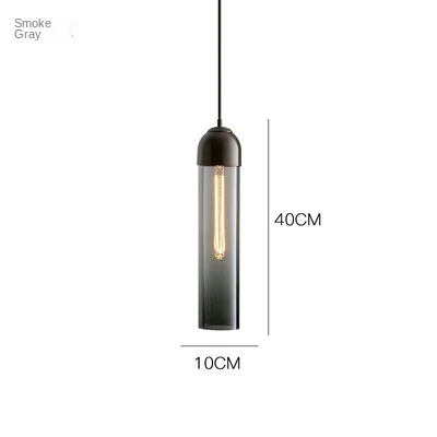Lampe à suspension LED en verre capsule nordique