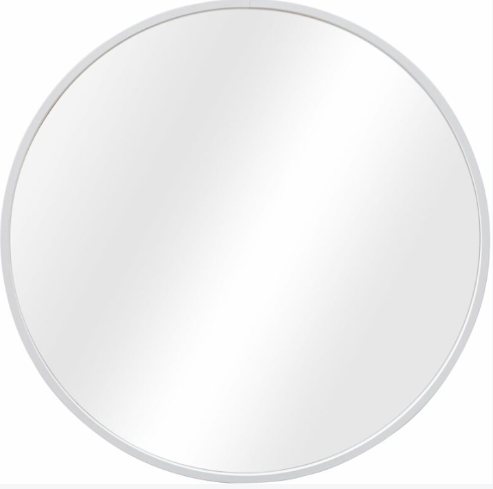 MIROIR A SUSPENDRE ROND BLANC 70CM VES-4696