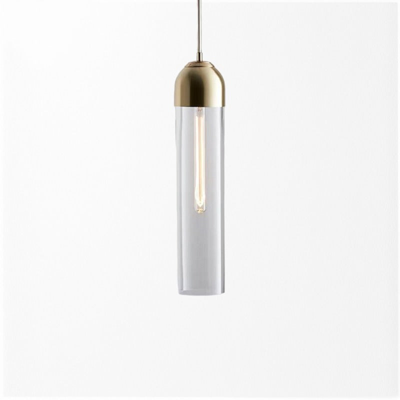 Lampe à suspension LED en verre capsule nordique