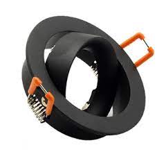 Spot encastrable profond noir GU5.3