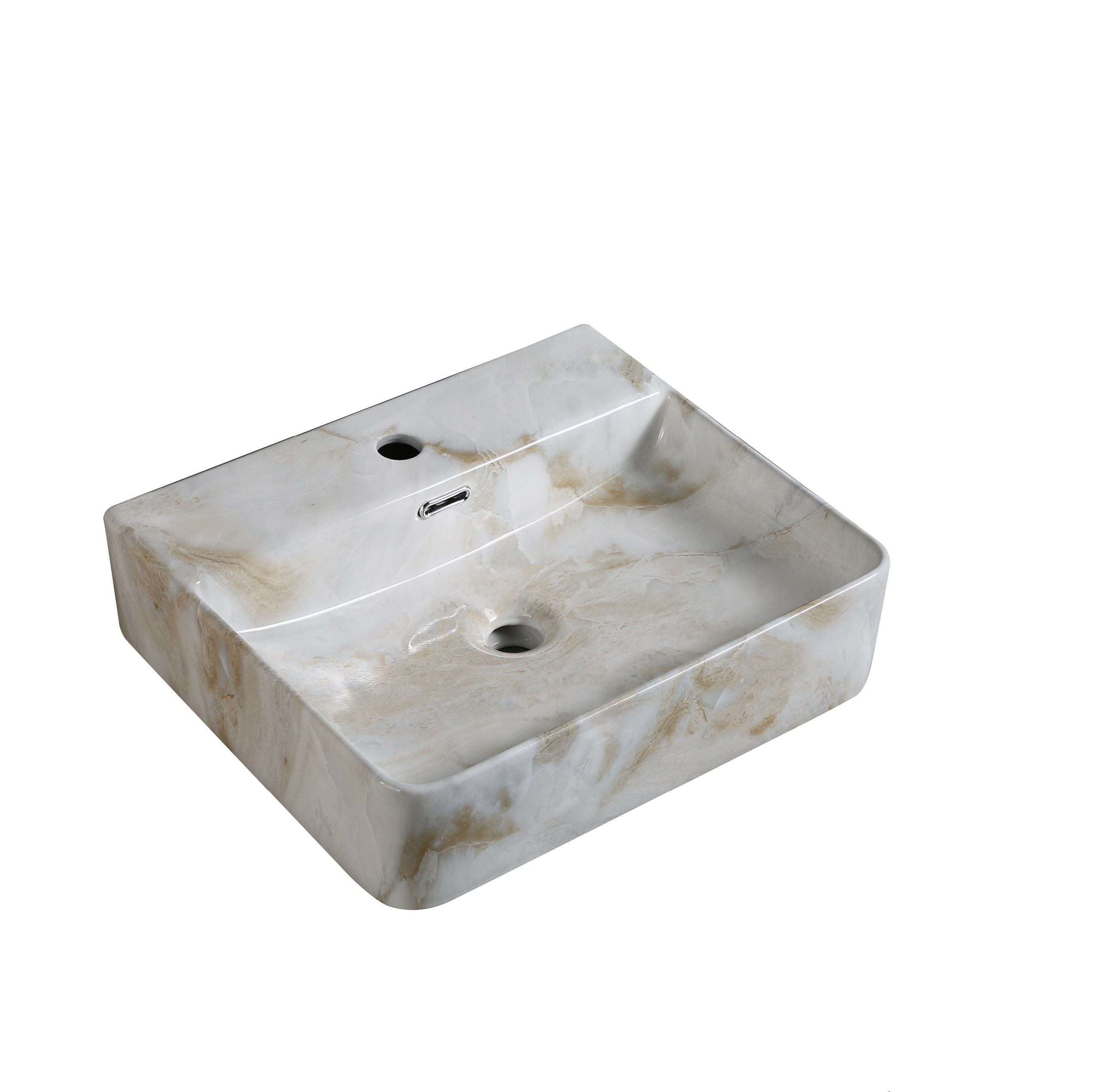 Vasque à poser carre marbre 510x425x160mm