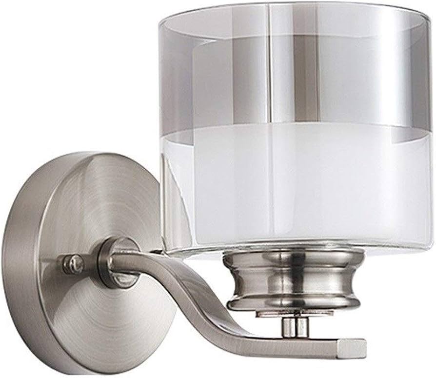 Éclairage de vanité MAXTED avec cristal bicolore en chrome Applique murale intérieure