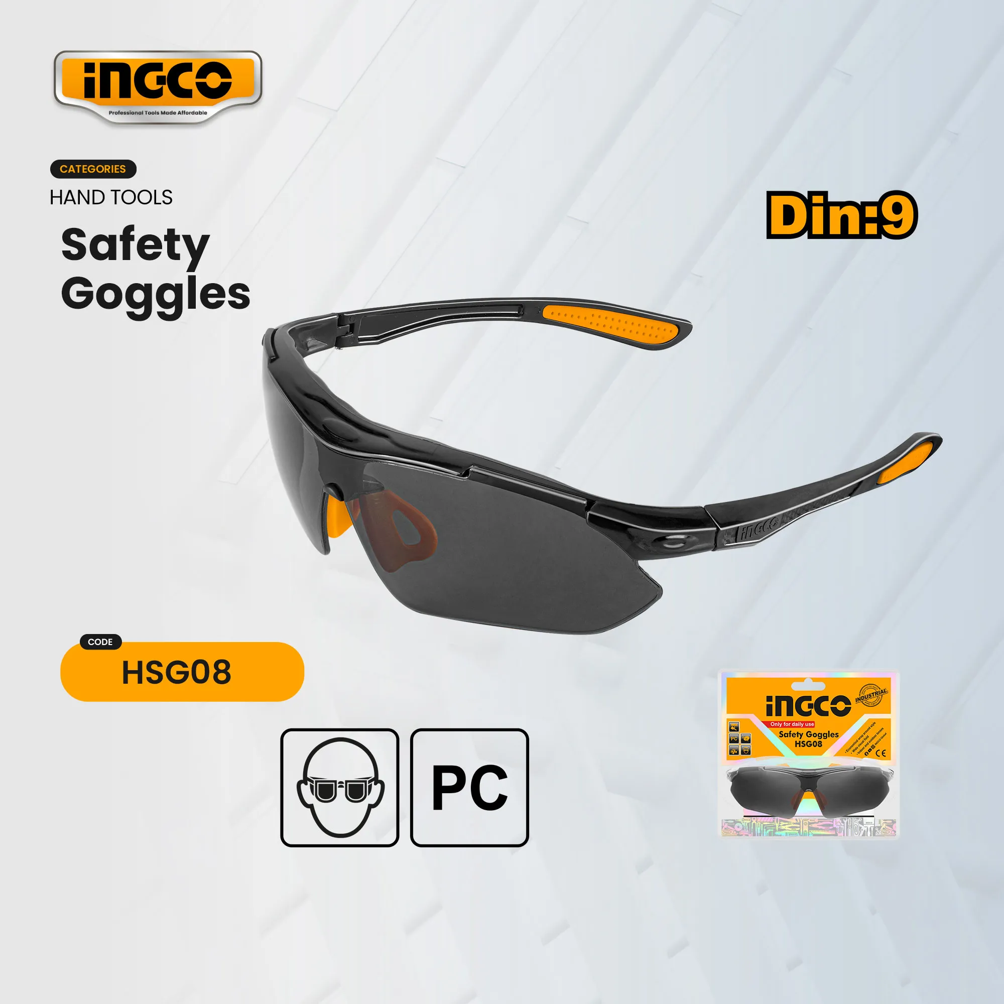 INGCO Shade 9 Safety Goggles For Welding