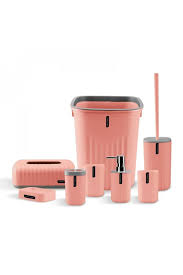 Ensemble d'accessoires de salle de bain 8 pièces  design moderne et élégant
