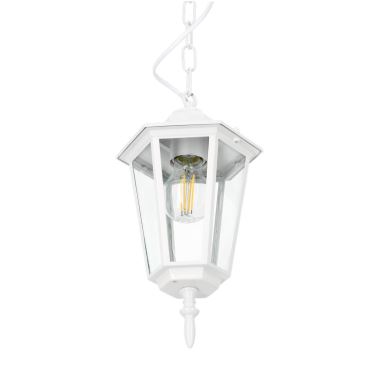 Suspension chaîne d'extérieur 1xE27/60W/230V IP44 blanc
