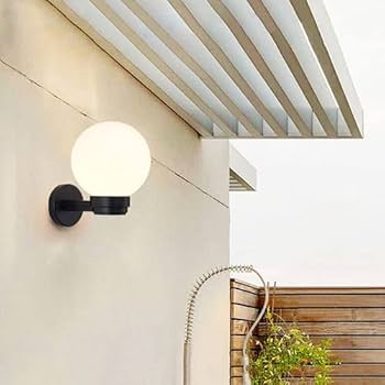 Moderne led globe applique 15w extérieur étanche jardin appliques murales balcon cour ailse escalier extérieur applique murale