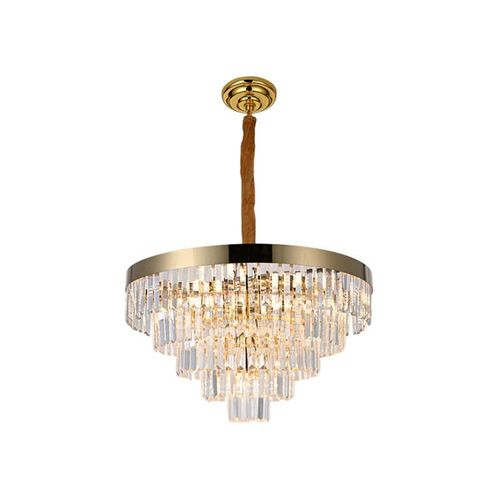 Lustre en cristal moderne doré luxe Infinitum