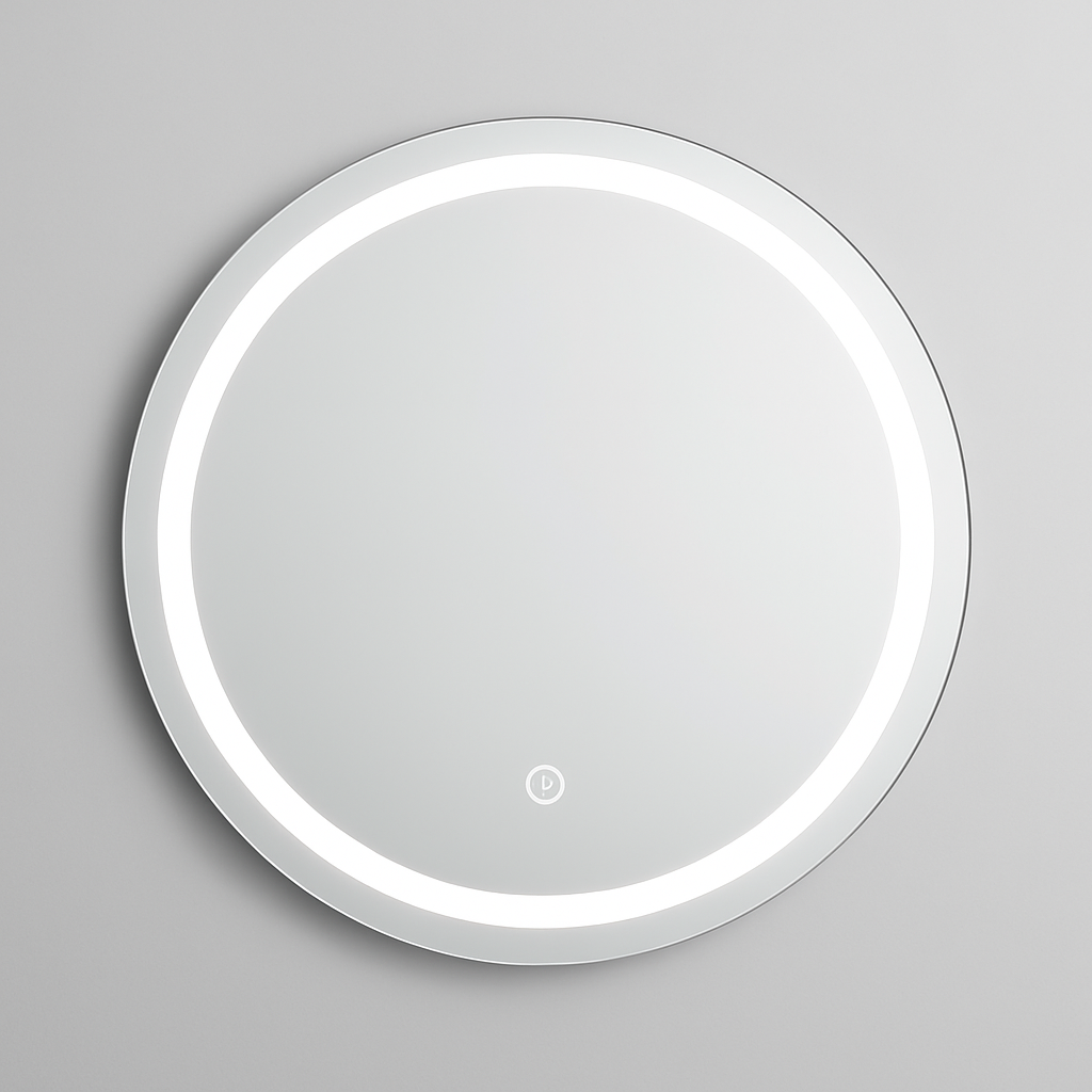 🪞 Miroir rond LED 60 cm – Éclairage 3 couleurs & design moderne