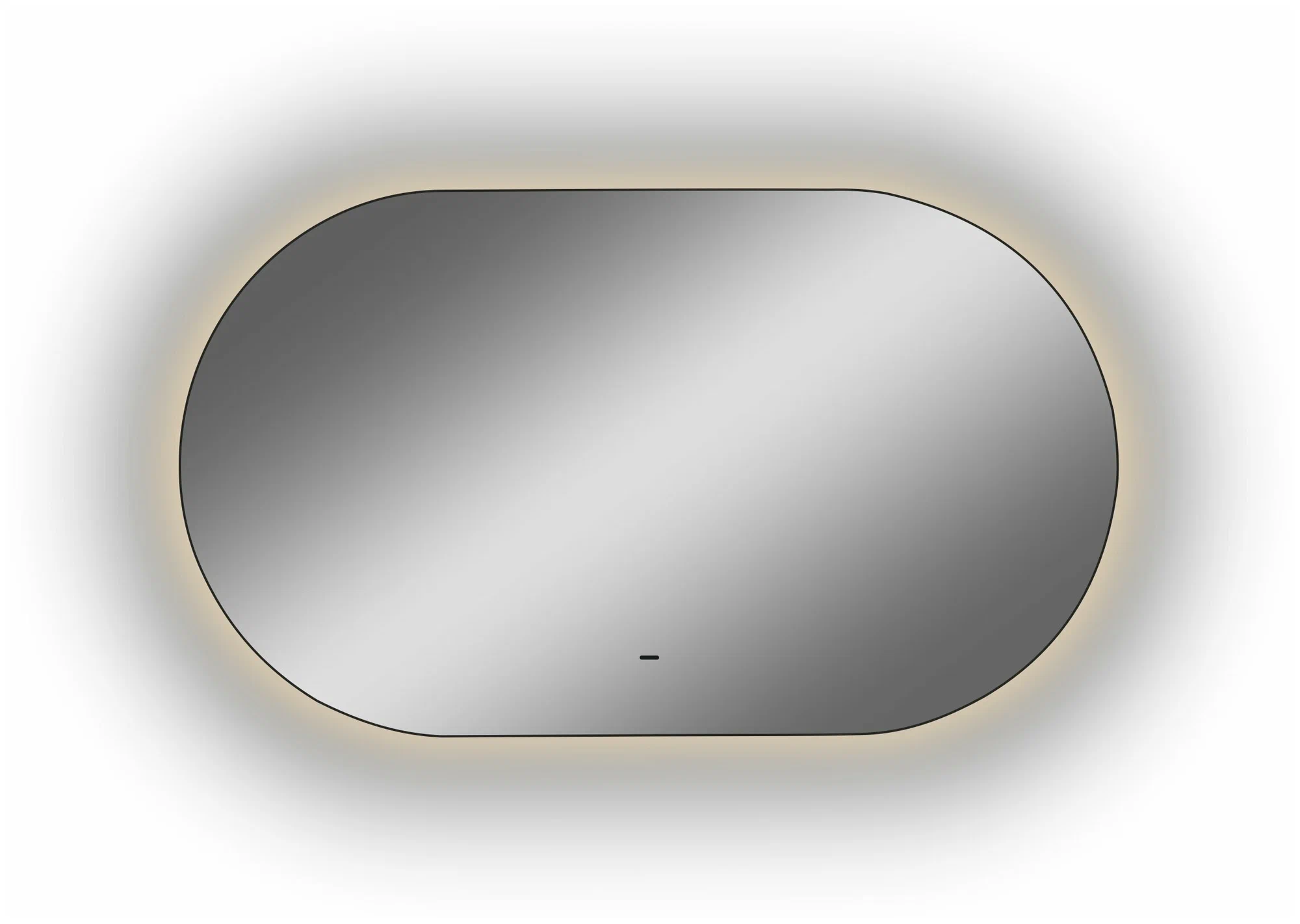 Miroir LED 4 mm 100x60cm Oval