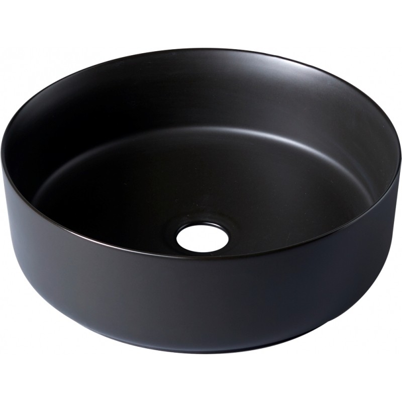 Vasque a poser noir mat 360*360*150
