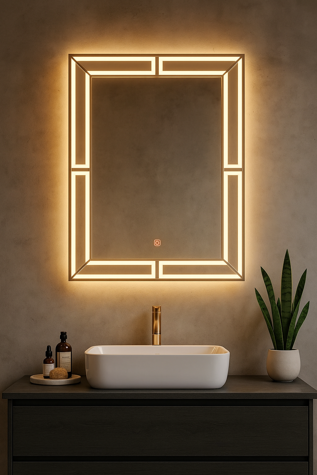 Miroir LED 4 mm 60*80cm Rectangulaire