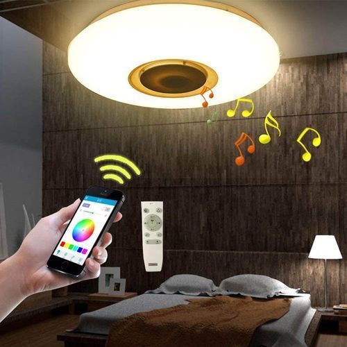 Plafonnier LED Bluetooth, haut-parleur