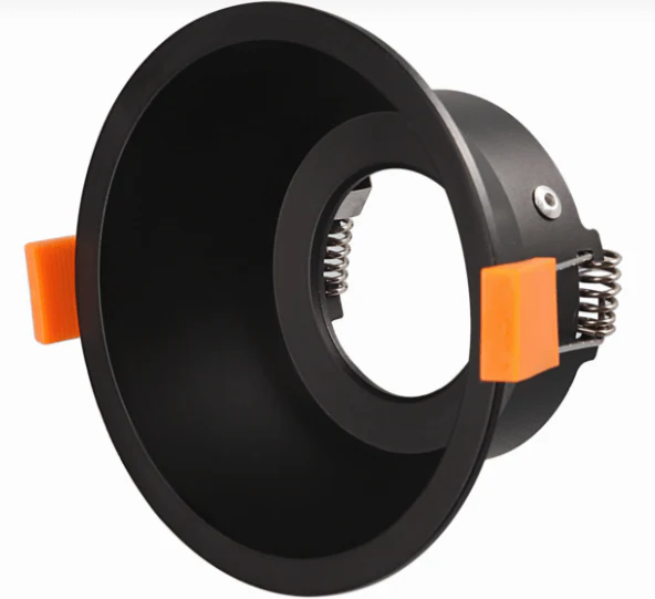 Spot encastrable profond noir GU5.3