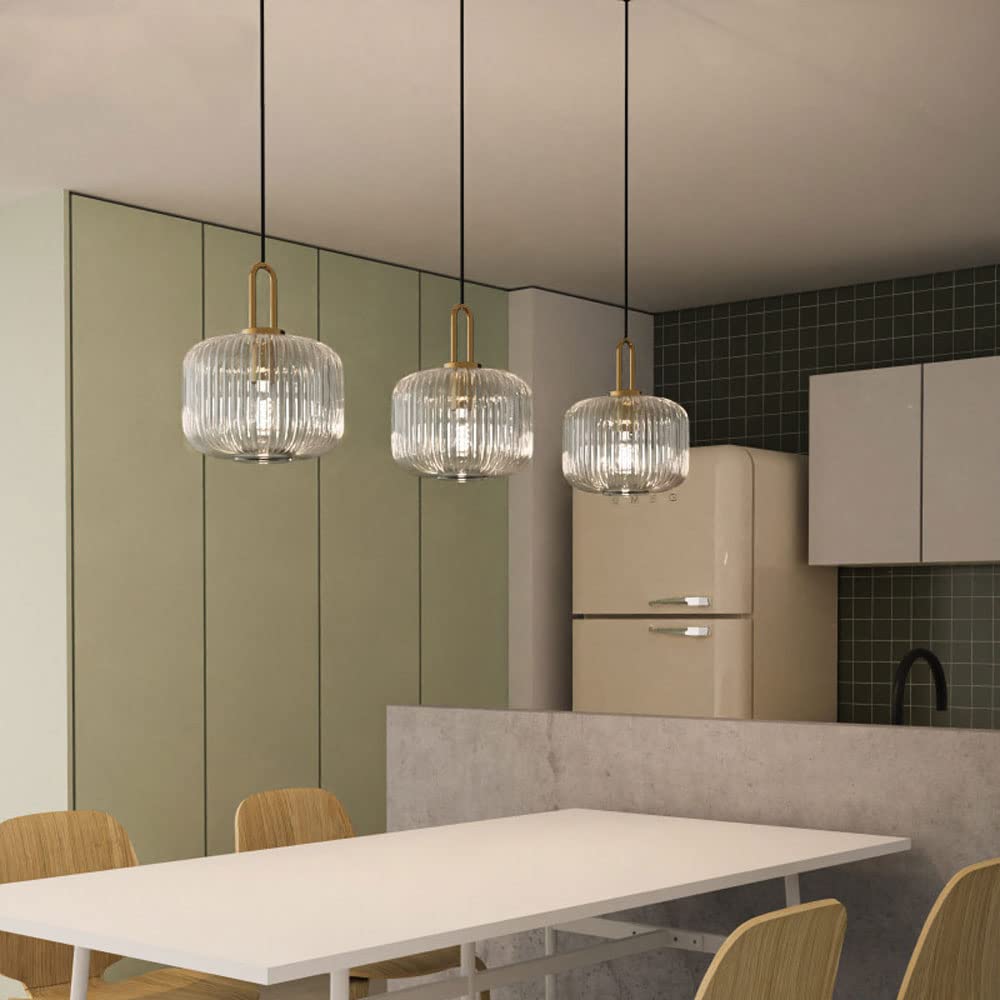 Lampe LED Suspendue en Verre Coloré au Design Nordique Rétro, Luminaire Décoratif