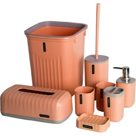 Ensemble d'accessoires de salle de bain 8 pièces  design moderne et élégant