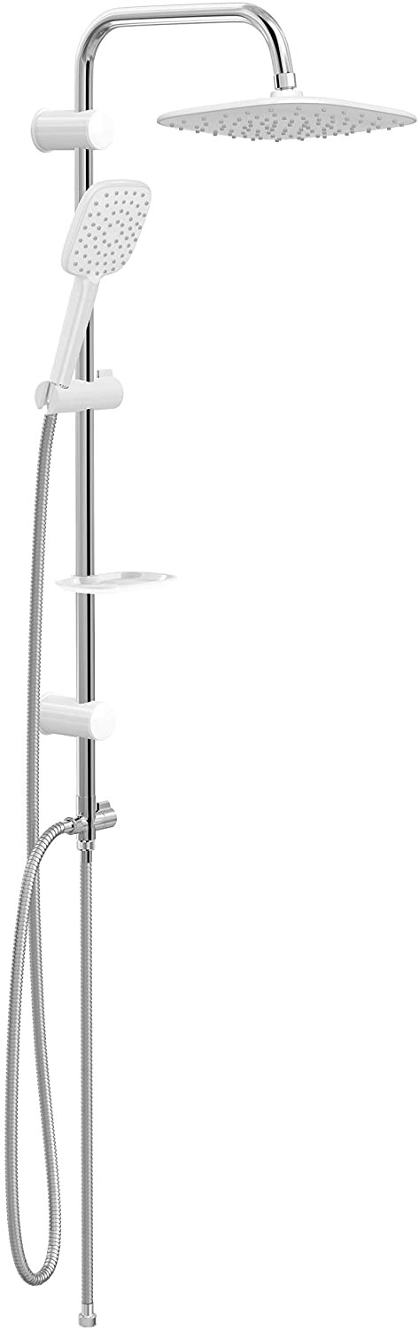 Combiné de Douche Carré blanc-Chrome ez-1250