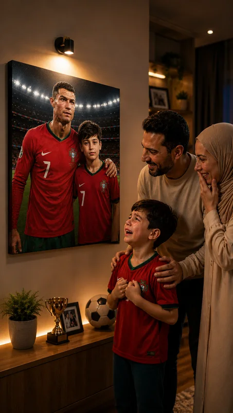 ✨ لحظة مع نجومك – لوحة مخصصة بالصورة