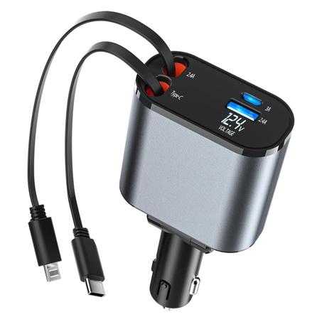 شاحن السيارة 4 في 1