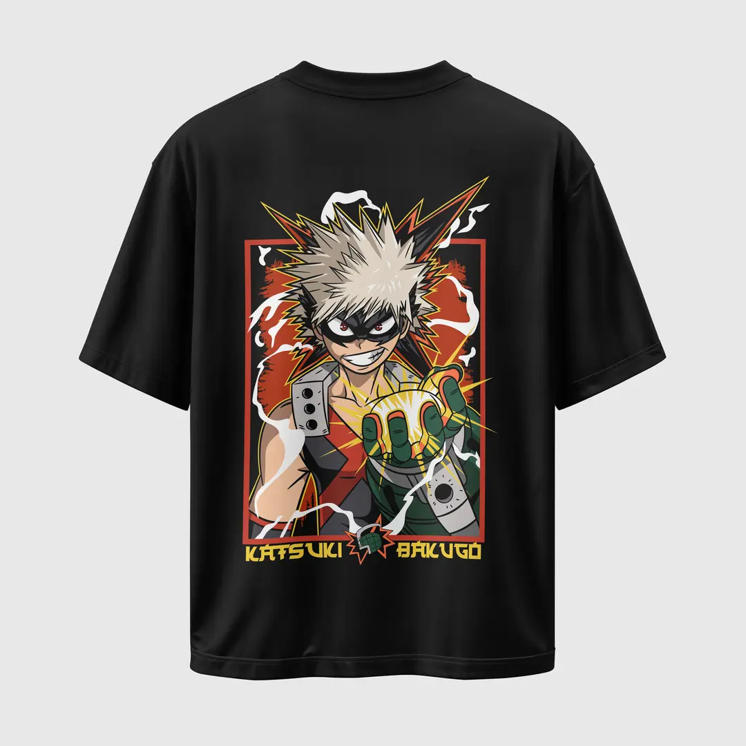 T-shirt Katsuki Bakugo (Oversized/Simple)