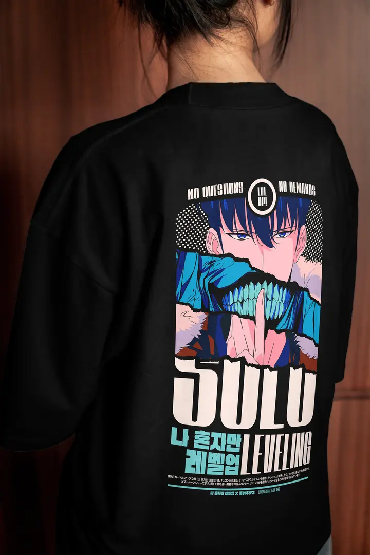 T-shirt Solo Leveling Level UP (Oversized/Simple)