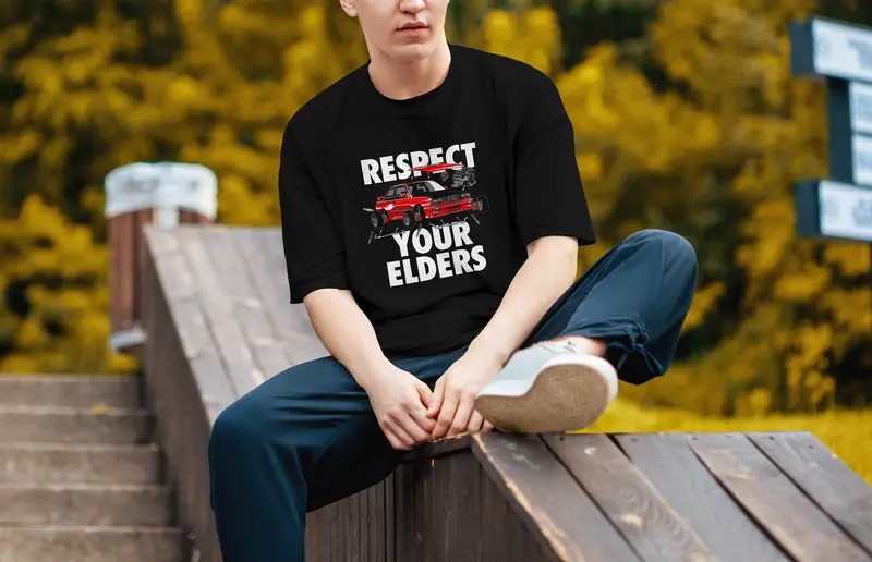 T-shirt Respect Your ELders (Oversized/Simple)