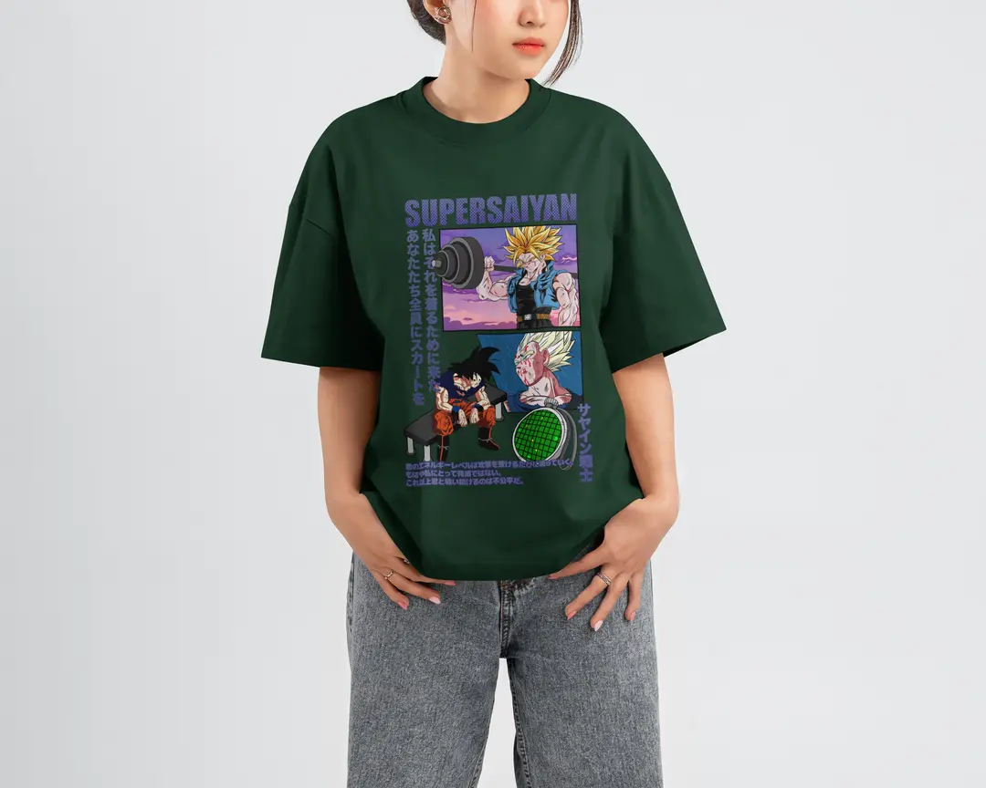 T-shirt Dbz Super Sayain (Oversized/Simple)
