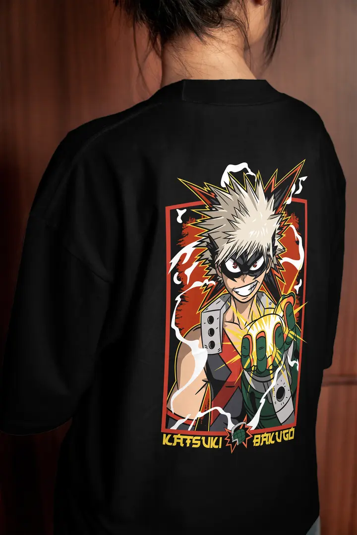 T-shirt Katsuki Bakugo (Oversized/Simple)