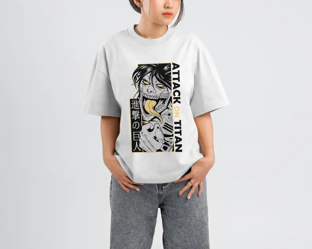 T-shirt Eren Yeager Titan (Oversized/Simple)