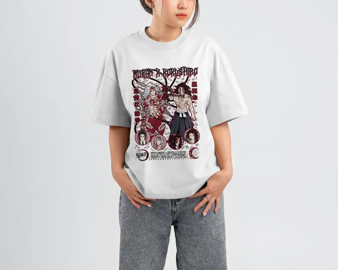 T-shirt Muzan & Kokushibo: The Demon Kings (Oversized/Simple)