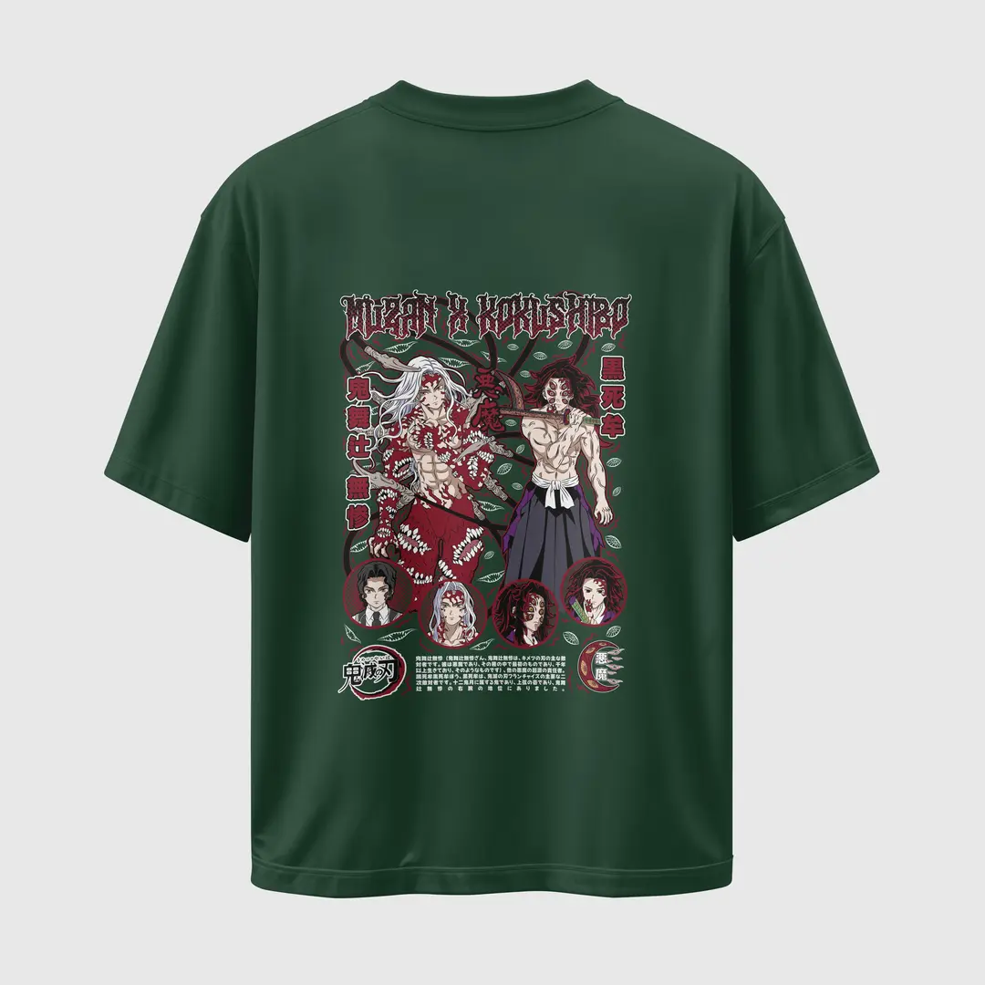 T-shirt Muzan & Kokushibo: The Demon Kings (Oversized/Simple)