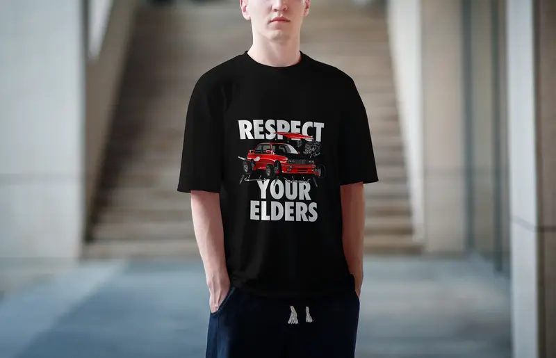T-shirt Respect Your ELders (Oversized/Simple)