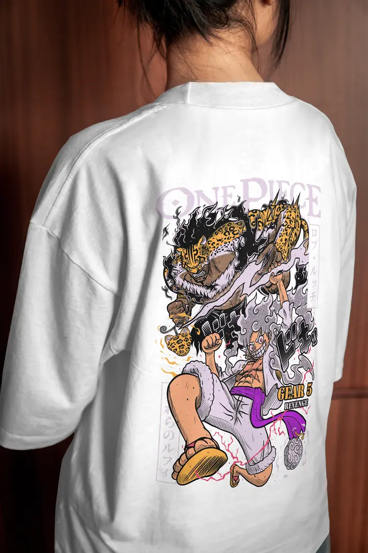 T-shirt Luffy Gear 5 Revenge (Oversized/Simple)