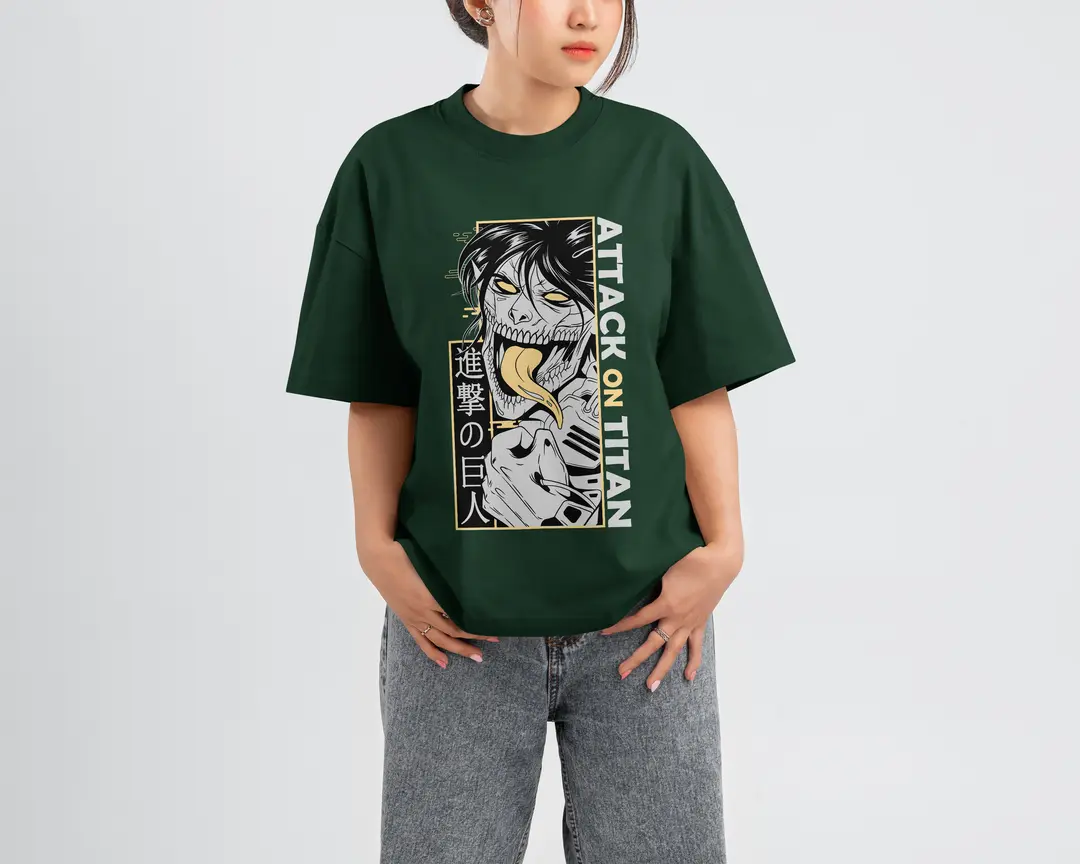 T-shirt Eren Yeager Titan (Oversized/Simple)