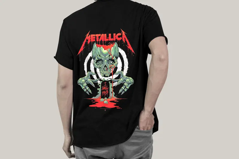 T-shirt Metallica I shall pass (Oversized/Simple)