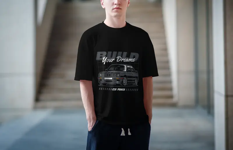 T-shirt BMW E30 (Oversized/Simple)