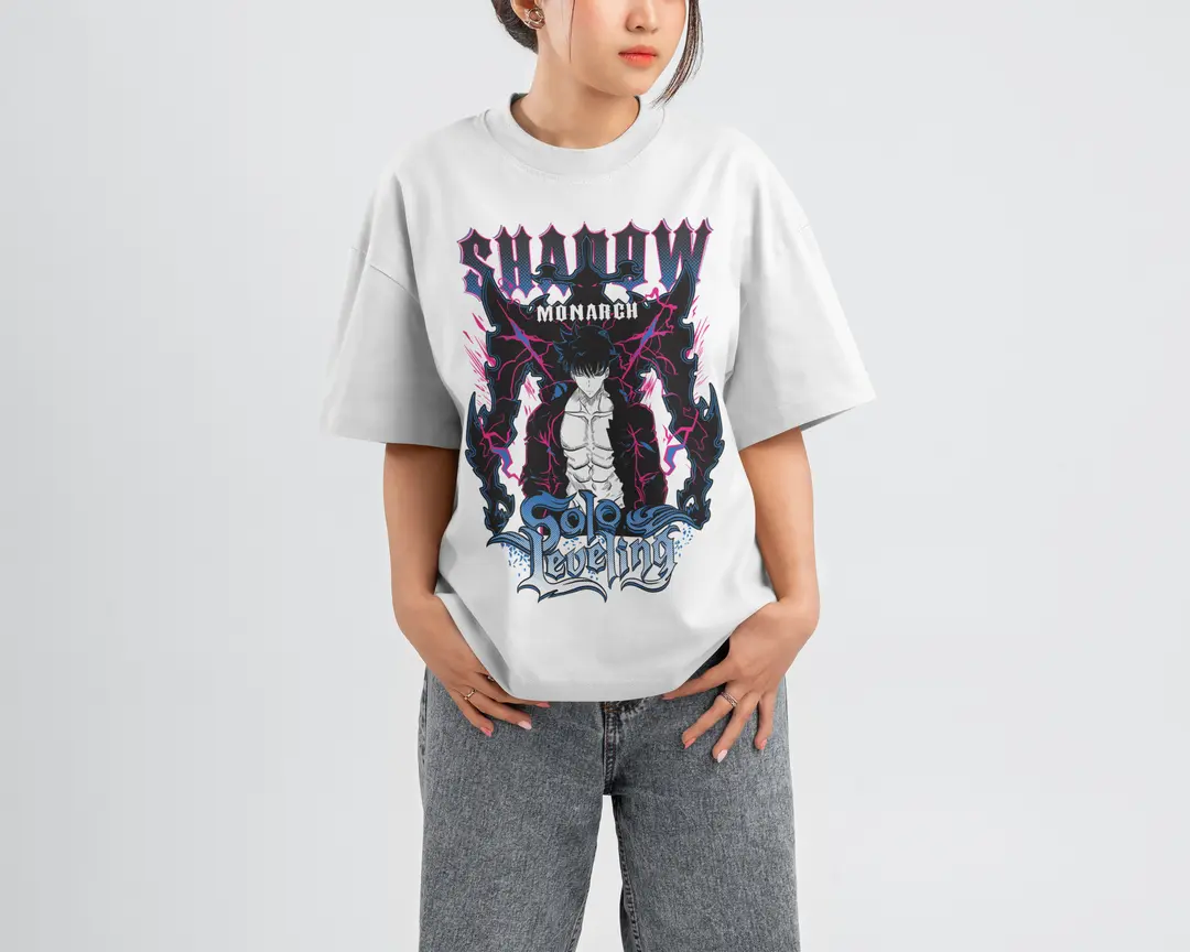 T-shirt Solo Leveling Shadow Monarch (Oversized/Simple)
