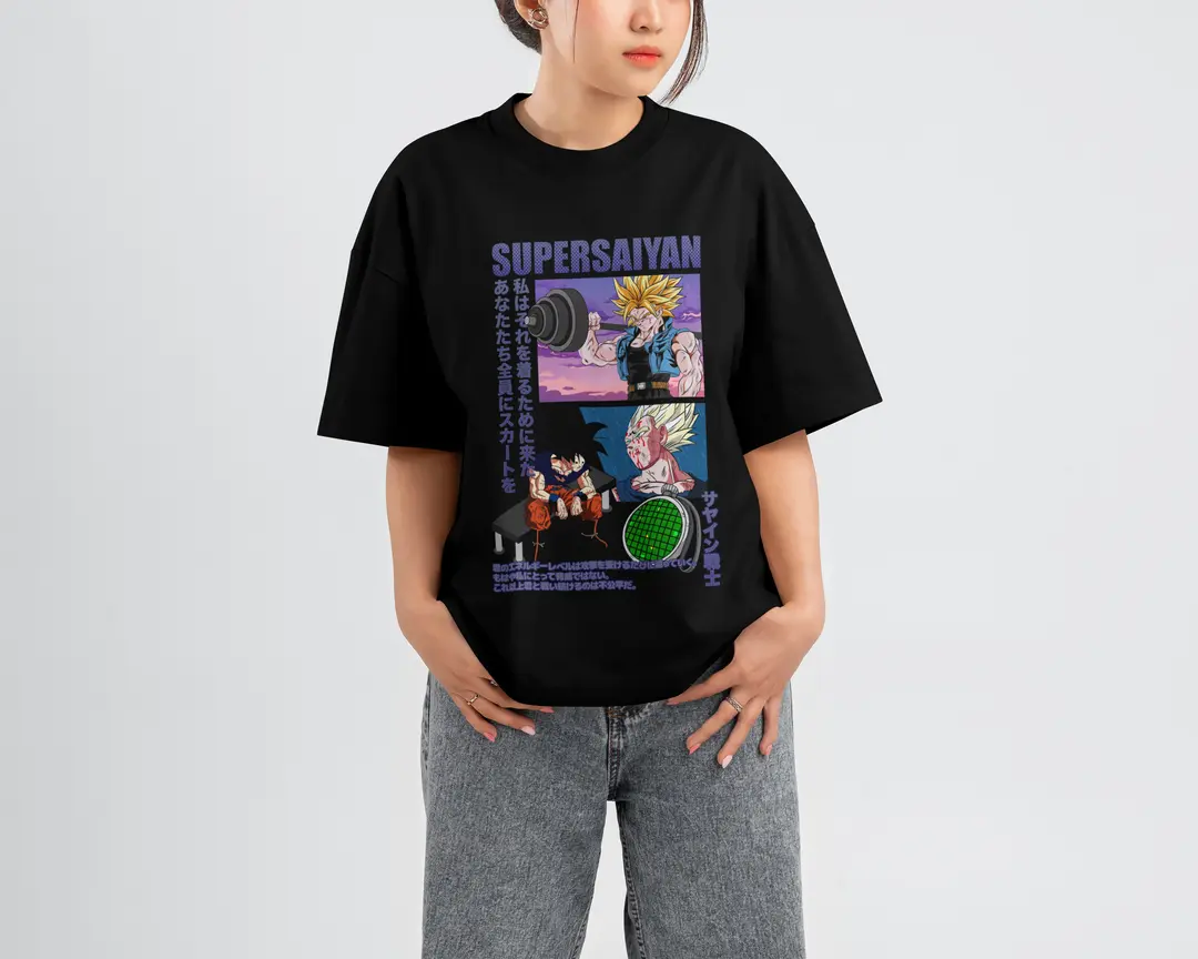T-shirt Dbz Super Sayain (Oversized/Simple)