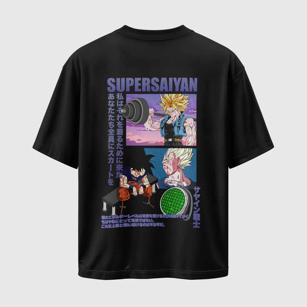T-shirt Dbz Super Sayain (Oversized/Simple)