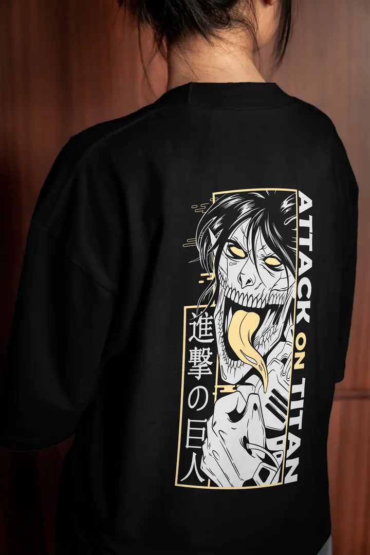 T-shirt Eren Yeager Titan (Oversized/Simple)