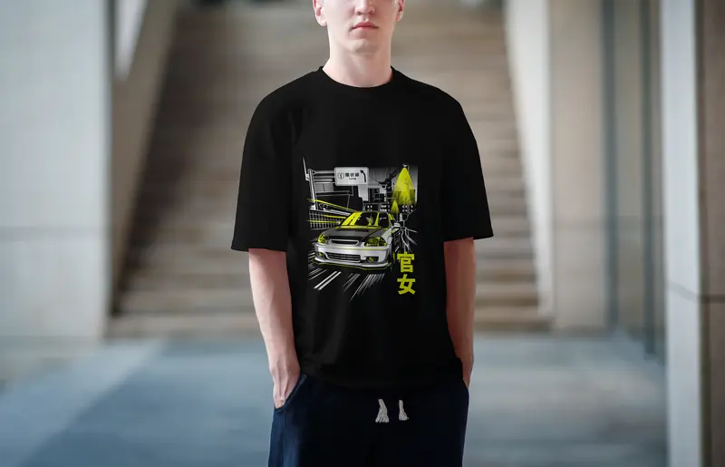 T-shirt Honda Civic EK9 (Oversized/Simple)